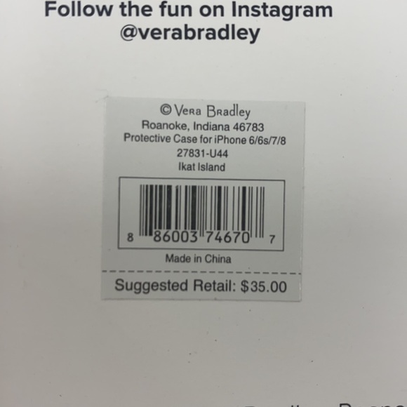 Vera Bradley Protective Phone Case for iPhone - Picture 2 of 2